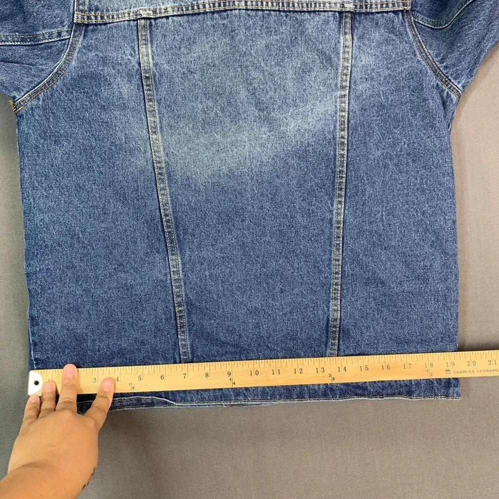 Levi's Jacket Youth XL Blue‎ Jean Denim Trucker Button Front Pockets 13-15 Yrs